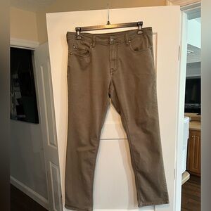 Men's Slim Straight Brown Jeans